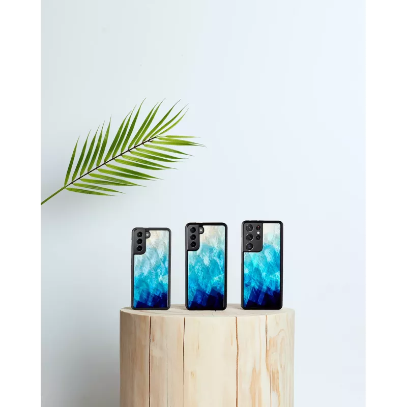 Schutzhülle iKins für Samsung Galaxy S21 in Blue Lake Schwarz