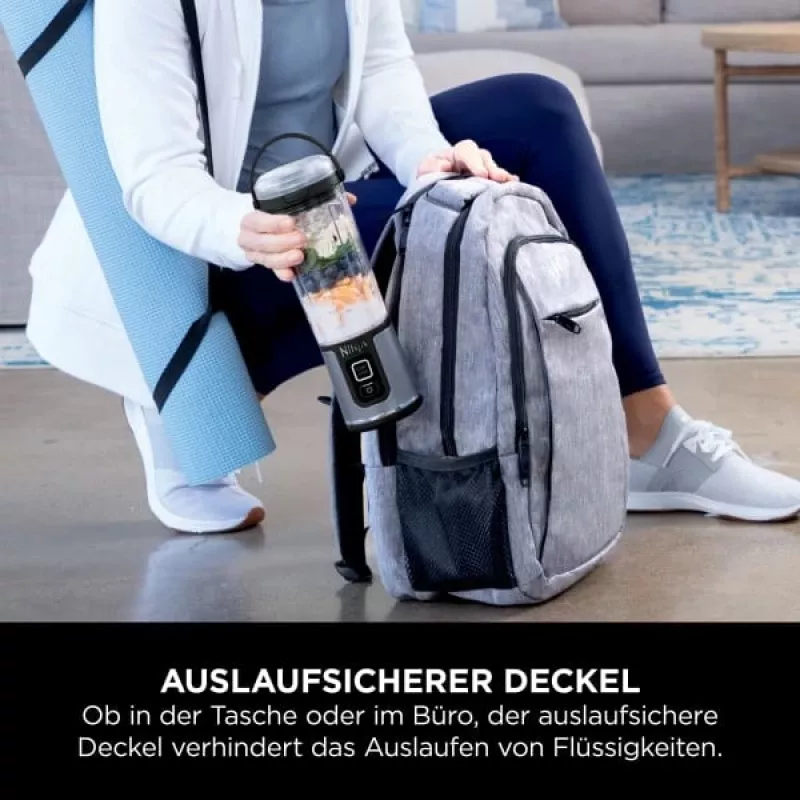 Sportmixer Ninja BC151EUBK — 0,53-L-Behälter, 14,4 W, Akku, Ice-Crush, schwarz