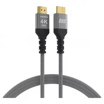 EFB Elektronik HDMI-Kabel High-Speed mit Ethernet 4K60Hz Grau - Kabel - Digital/Anzeige/Video (HDMI-20-00001)