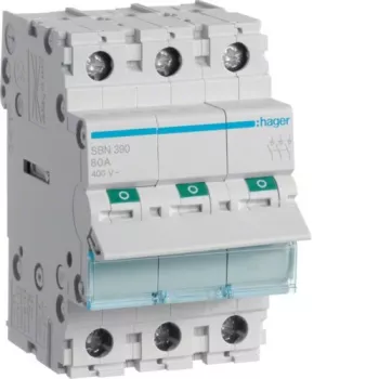 Hager SBN390 Trennschalter, 3P 100 A, 3 Module