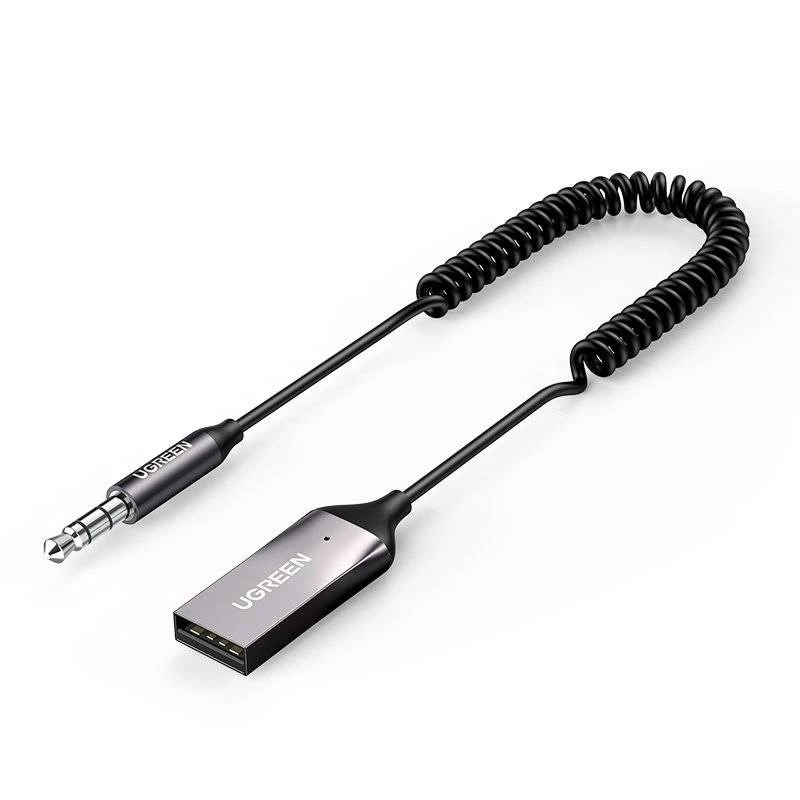 UGREEN CM309 Bluetooth-5.0-Audioempfänger, USB, 3,5-mm-AUX-Klinke, Schwarz