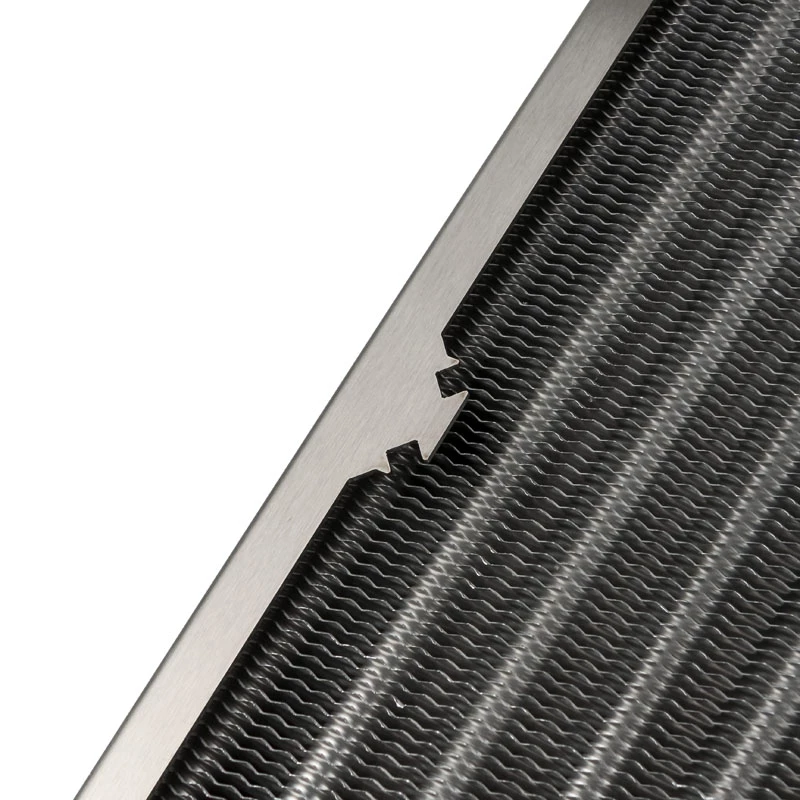Radiator Aqua-Computer airplex radical 2/480 — Aluminium/Kupfer/Edelstahl, 520×140×40 mm