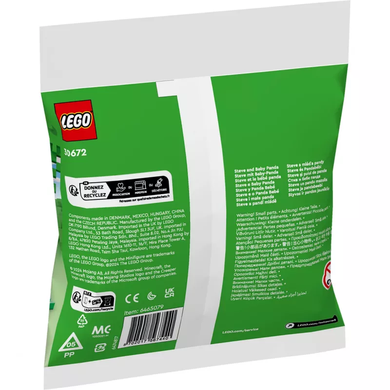 LEGO Minecraft Steve und Baby-Panda 30672 Polybeutel