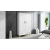 Cama Meble LOTTA 2D2D Kleiderschrank, weiß + Eiche Sonoma
