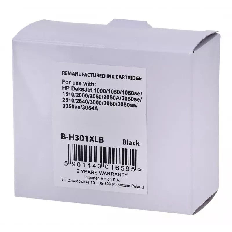 SUPERBULK-Tinte für HP 301XL CH563 reg B-H301Bk