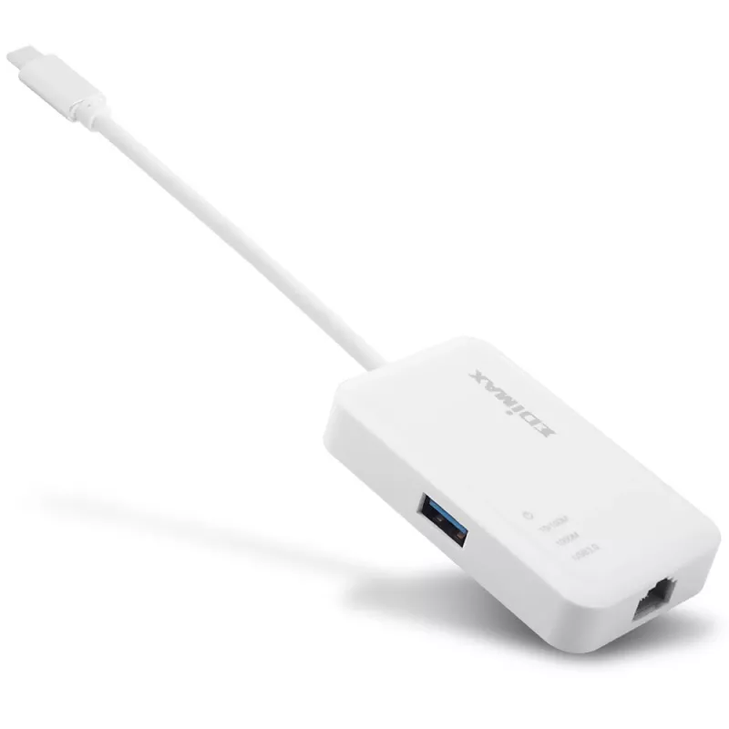 Edimax EU-4308 USB-C-Hub, 3x USB 3.0 + Gigabit-Ethernet