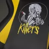 Subsonic SA5609-IM1 Pro Iron Maiden Killers Gaming-Stuhl, 3D-Armlehnen, Kunstleder, Neigung 90°–135°, 120 kg, Schwarz mit gelber Stickerei