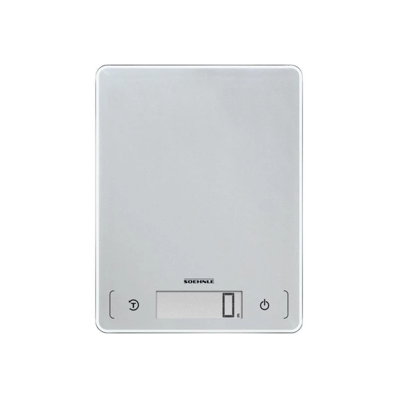 Soehnle Page Comfort 300 Slim elektronische Küchenwaage, Silber, 61504