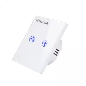 Intelligenter WLAN-Schalter Tellur SS2N — 2 Ports, 1800 W gesamt, 10 A pro Kanal