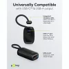 Goobay Powerbank 5000 mAh 20 W, integriertes USB-C-Kabel 13 cm, 1x USB-A, 1x USB-C, PD, QC, Schwarz