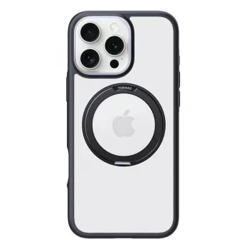 Schutzhülle Torras Ostand R Fusion für iPhone 16 Pro Max – Schwarz