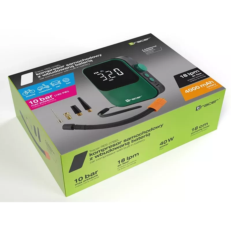Luftkompressor TRACER RES-07BEL — tragbare Reparatur-/Kompressoreinheit, Modell RES-07BEL
