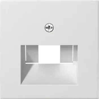 Wandplatte / Schalterabdeckung Gira 027003, weiß, konventionelles Design, 1-teilig