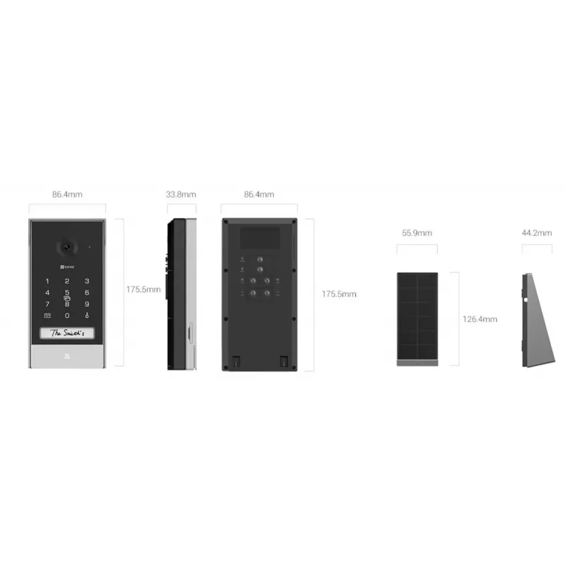 Video-Türsprechanlage EZVIZ EP7 7 Zoll 1024x600 2-Wege-Audio