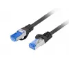 Netzwerkkabel LANBERG PCF6A-10CC-2000-BK Cat6a S/FTP RJ-45 20 m Schwarz