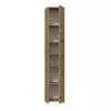Topeshop S33 ARTISAN Badezimmer-Aufbewahrungsschrank Eiche