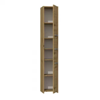 Topeshop S33 ARTISAN Badezimmer-Aufbewahrungsschrank Eiche
