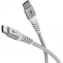 Super-weiches USB 2.0 geflochtenes Kabel, USB-C Stecker > USB-C Stecker (Weiß, 1 Meter)