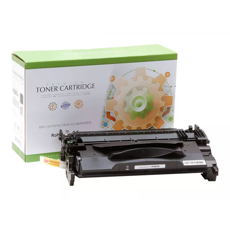 STATIC Tonerkartusche kompatibel mit HP CF287A schwarz kompatibel 9.000 Seiten