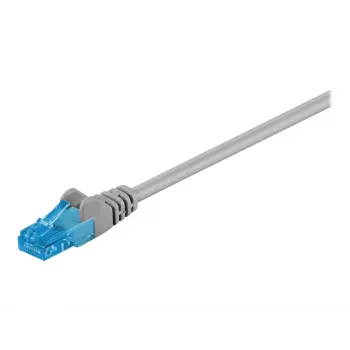Wentronic Goobay - Patchkabel - RJ-45 (M) zu RJ-45 (M) - 5 m - UTP - CAT 6a - halogenfrei, zugentlastet, Litze - Grau (55423)