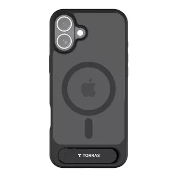 Einstellbarer PSTAND für iPhone 16 von Torras, Modell X00FX1931, Schwarz, leichter faltbarer Ständer