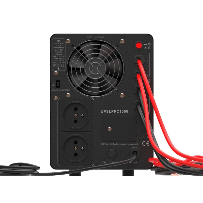 Green Cell PowerCore UPSLPPC1000 1500VA / 1000W AVR-USV, 12 VDC, LCD, ohne Akkus