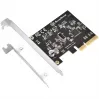 SilverStone SST-ECU07 PCIe-3.0-x4-USB-3.2-Gen-2x2-Adapterkarte, 1x interner USB-C, Low Profile