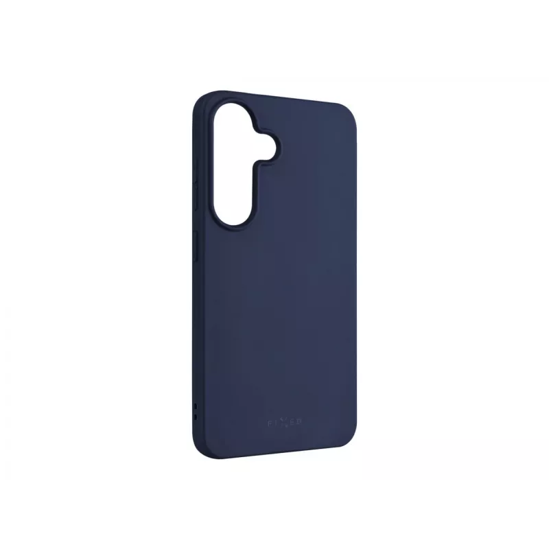 Handy-Rückabdeckung FIXED für Samsung Galaxy S25 – Gummi, blau