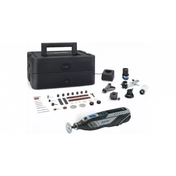 Dremel 8250-5/65 Platinum+ Akku-Multifunktionswerkzeug, 12 V, Li-Ion 2 Ah, 65 Zubehörteile (F0138250JF)