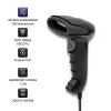 Hand-Barcodeleser QOLTEC 50868 — 1D/2D-Laserscanner, USB kabelgebunden & kabellos, Arbeitsabstand 600 mm, schwarz