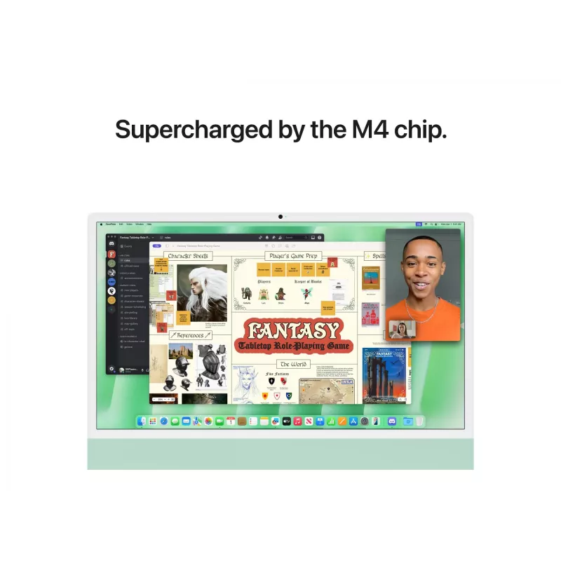 Apple iMac 24" All-in-One-PC M4 (10-Core CPU, 10-Core GPU), 24 GB RAM, 512 GB SSD, 4,5K Retina, Standardglas, deutsche Tastatur mit Touch ID, Magic Mouse, Gigabit Ethernet, Grün, MD2Q4D/A