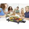 Beper 90.386 Teppanyaki-Grill, 70,5 x 23,5 cm Antihaft-Platte, 1800 W, schwarz