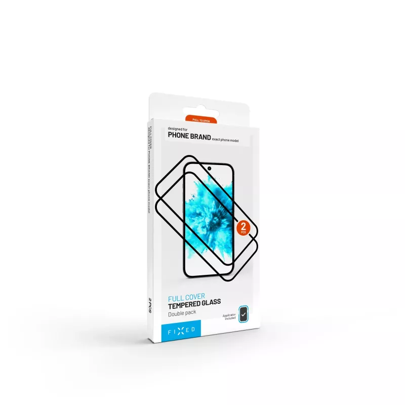 Tempered Glass Screen Protector FIXED Full Cover 2.5D für Samsung Galaxy S26+ — 2 Stück, schwarz