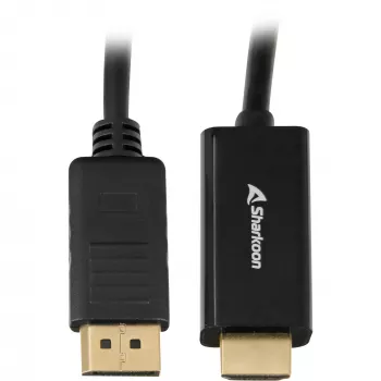 Sharkoon SHA Displayport 1.2 auf HDMI 4K bk 3,0m AKTIV 4Kx2K 60Hz