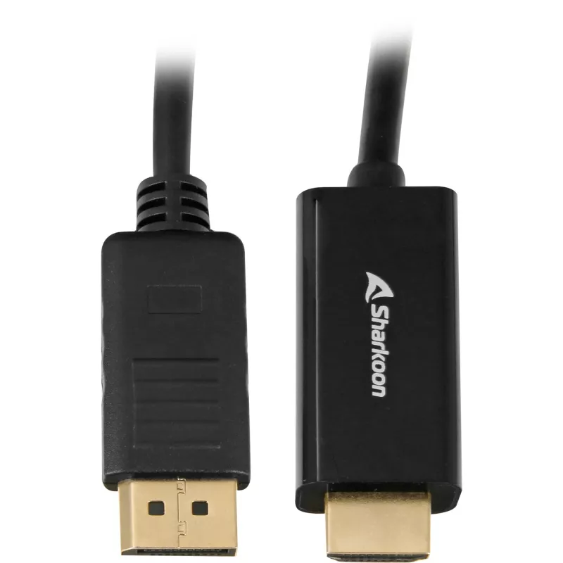 Sharkoon SHA Displayport 1.2 auf HDMI 4K bk 3,0m AKTIV 4Kx2K 60Hz