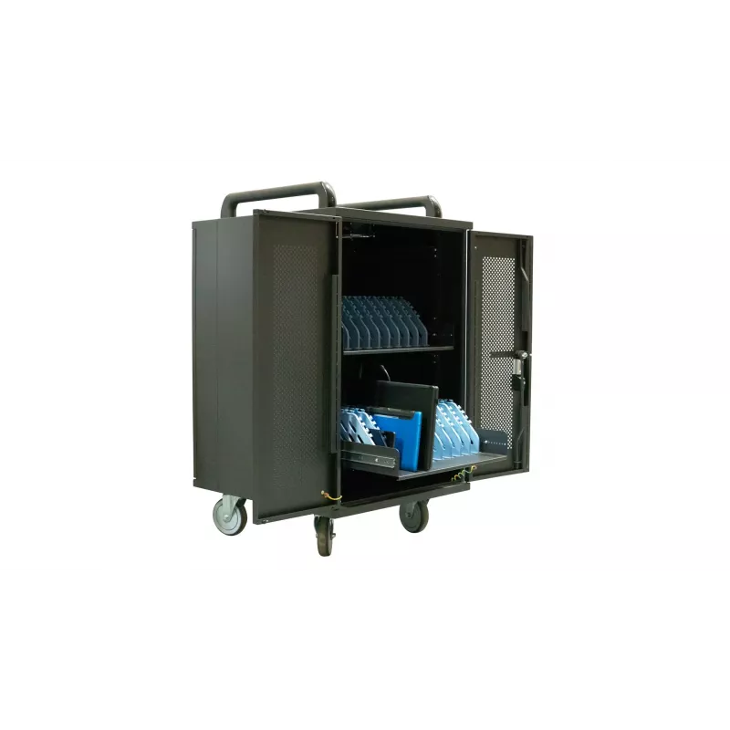 Avtek International Avtek Charging Cart 20 Tragbarer Geräte-Management-Schrank Schwarz