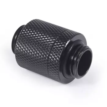 Alphacool ES D-Plug 20 mm G1/4 AG auf G1/4 AG, Deep Black