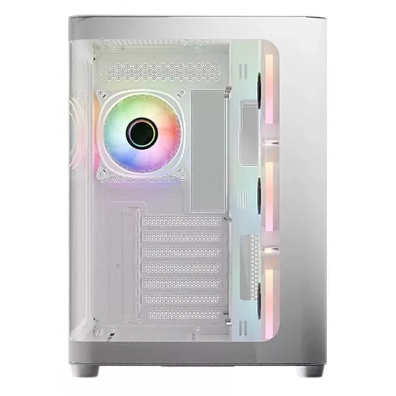 LC-Power Gaming 8001W Pro-Storm Light Midi-Tower ATX Gehäuse, weiß (LC-8001W-ON)
