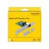 DeLOCK 90381 PCI Express x1 Gigabit-LAN-Karte, 1x RJ45, RTL8111