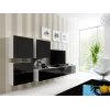 Cama Square Schrank VIGO 50/50/30 weiß/schwarz glänzend
