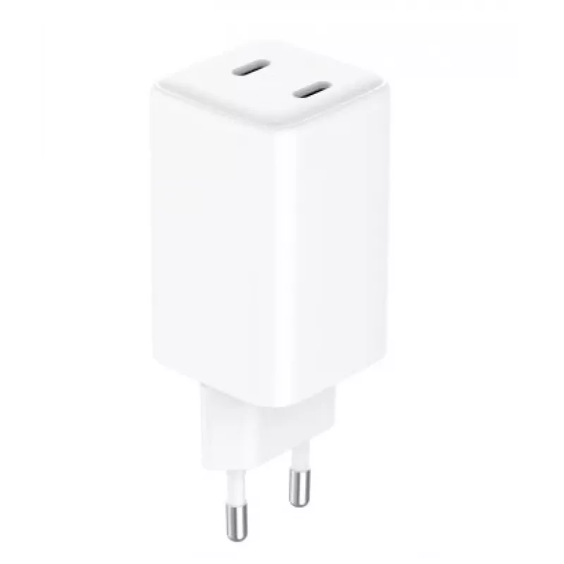 GRATEQ OLOS Wandladegerät PD/PPS, 2x USB-C, GaN, 65 W