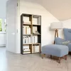 Topeshop MALAX 2X4 ANT/ART Wohnzimmer-Bücherregal