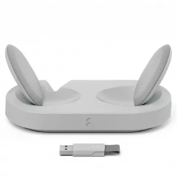 Fractal Design Scape Headset Kabelgebunden & Kabellos Kopfband Musik Ladestation Grau