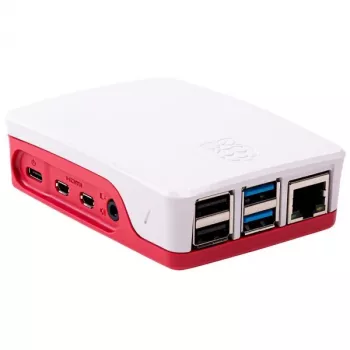 ALLNET Raspberry Pi 4 Zubehör - Offizielles Gehäuse Rot/Weiß für 4