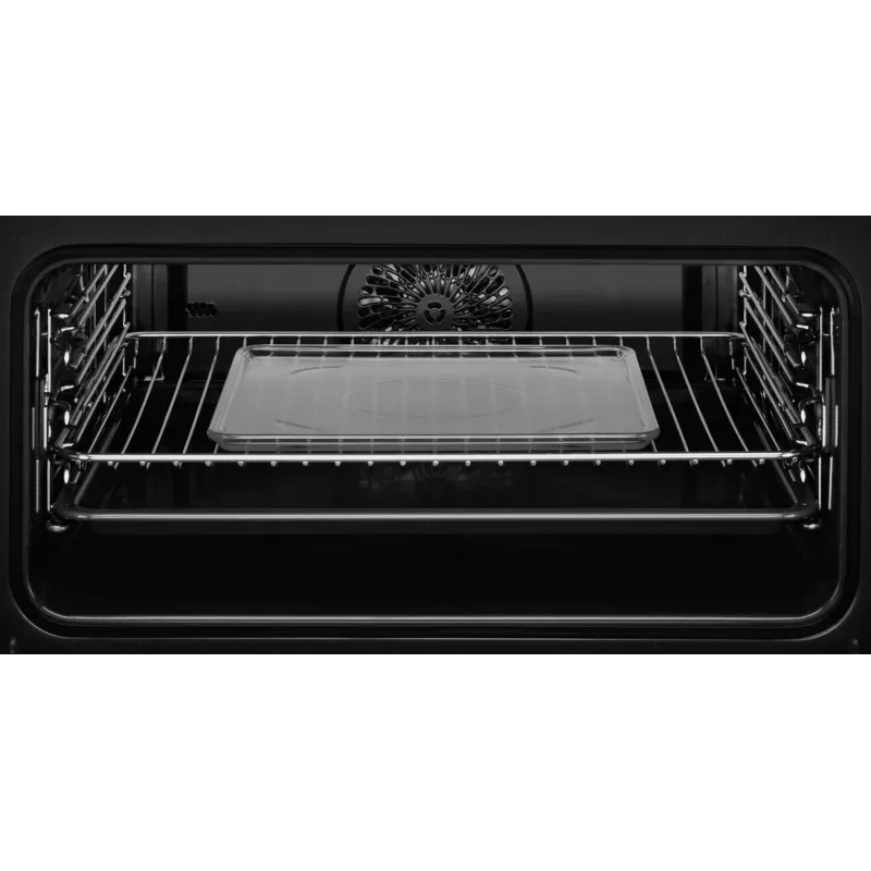 Electrolux EVL6E49X Einbau-Kompaktbackofen mit Mikrowellenfunktion, 44 l, 45,5 cm Höhe, Schwarz/Edelstahl