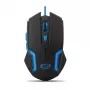Esperanza MX205 FIGHTER - Maus - USB - Blau - Hiiri - Optinen - 6 Tasten - Schwarz