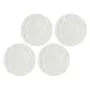 Dinner plates set LA PORCELLANA BIANCA LUNIA — Set mit 4 weißen Porzellantellern