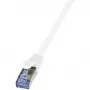 Netzwerkkabel LogiLink 10m Cat.6A RJ-45 S/FTP Weiß