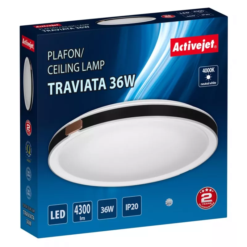 Activejet AJE-TRAVIATA LED-Deckenleuchte 36W