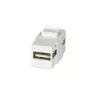 Lindy USB A auf A Keystone, Weiß, USB A auf A, USB A auf A